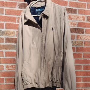 Polo by Ralph Lauren Tan Windbreaker Jacket